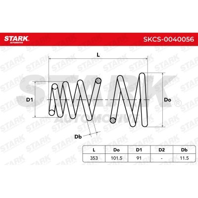 Suspension Spring Stark SKCS-0040056 SKCS-0040056 - photo 5