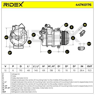 Compressor, Air Conditioning BMW 3 Touring 447K0176 - photo 7