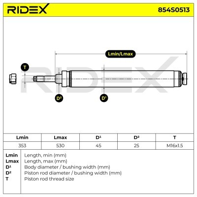 Shock Absorber RIDEX 854S0513 854S0513 - photo 9