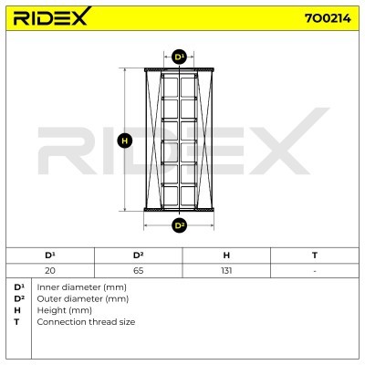 Oil Filter RIDEX 7O0214 7O0214 - photo 5