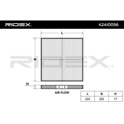 Cabin Air Filter RIDEX 424I0056 424I0056 - photo 3