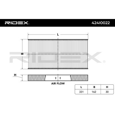 Cabin Air Filter RIDEX 424I0022 424I0022 - photo 2