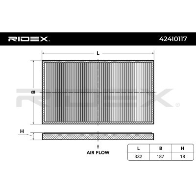 Cabin Air Filter RIDEX 424I0117 424I0117 - photo 2