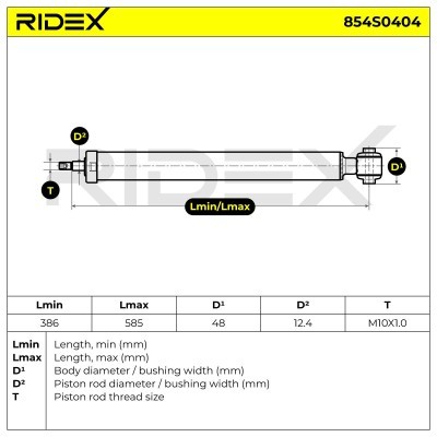 Shock Absorber RIDEX 854S0404 854S0404 - photo 8