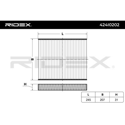 Cabin Air Filter RIDEX 424I0202 424I0202 - photo 3