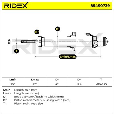 Shock Absorber RIDEX 854S0739 854S0739 - photo 6