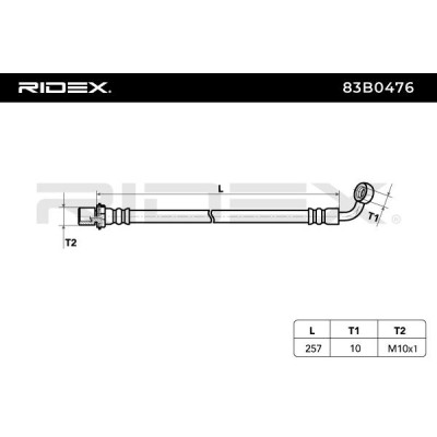 Brake Hose RIDEX 83B0476 83B0476 - photo 5