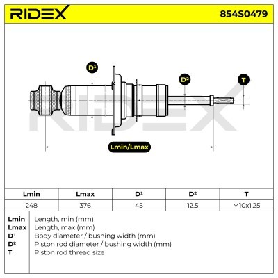 Shock Absorber RIDEX 854S0479 854S0479 - photo 8