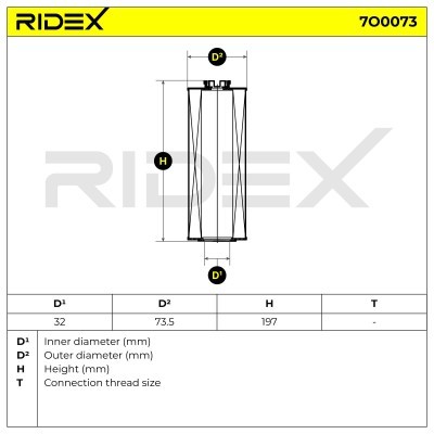 Oil Filter RIDEX 7O0073 7O0073 - photo 6