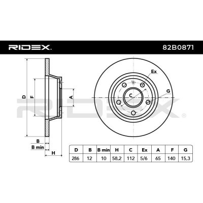 Brake Disc RIDEX 82B0871 82B0871 - photo 5