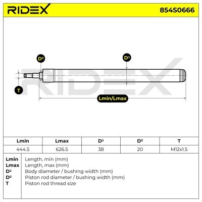 Shock Absorber RIDEX 854S0666 854S0666 - photo 4