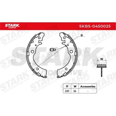 Brake Pads Set Stark SKBS-0450025 SKBS-0450025 - photo 4