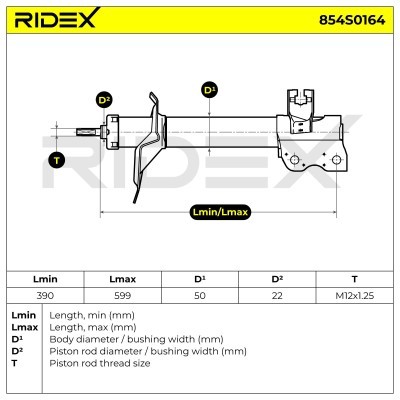 Shock Absorber RIDEX 854S0164 854S0164 - photo 8