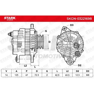 Alternator Stark SKGN-03221698 SKGN-03221698 - photo 5