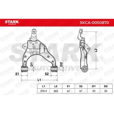 Control Arm Stark SKCA-0050870 SKCA-0050870 - photo 5