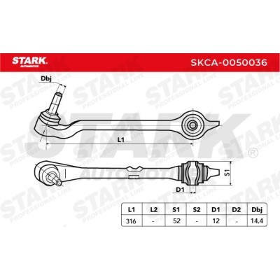 Control Arm Stark SKCA-0050036 SKCA-0050036 - photo 3