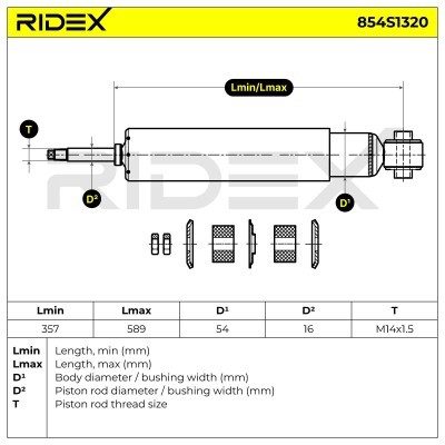 Shock Absorber RIDEX 854S1320 854S1320 - photo 5