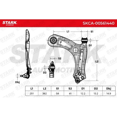 Control Arm Stark SKCA-00561440 SKCA-00561440 - photo 8