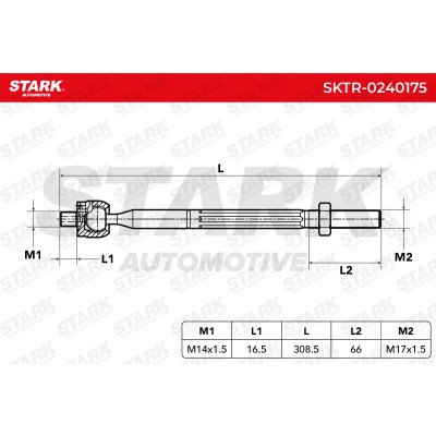 Tie Rod Assembly Stark SKTR-0240175 SKTR-0240175 - photo 5