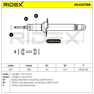 Shock Absorber RIDEX 854S0788 854S0788 - photo 8