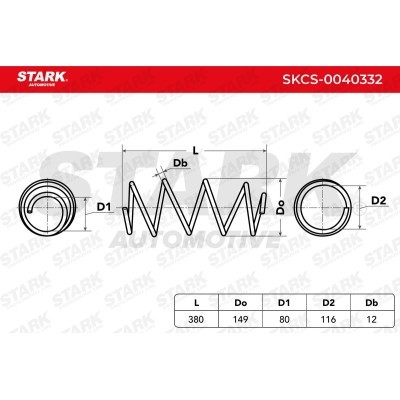 Suspension Spring Stark SKCS-0040332 SKCS-0040332 - photo 5