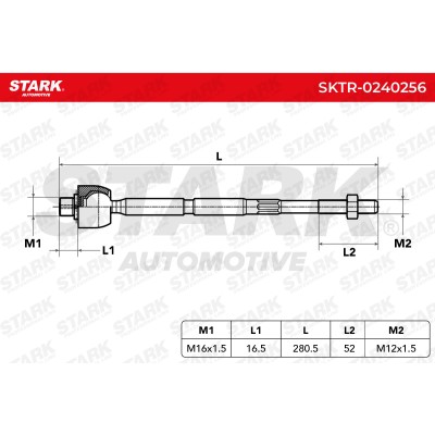 Tie Rod Assembly Stark SKTR-0240256 SKTR-0240256 - photo 7