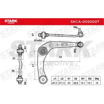 Control Arm Stark SKCA-0050007 SKCA-0050007 - photo 4