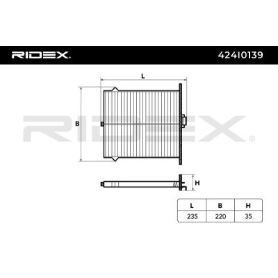 Cabin Air Filter RIDEX 424I0139 424I0139 - photo 5