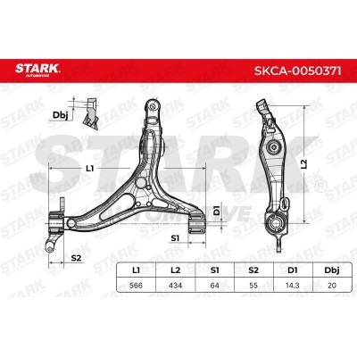 Control Arm Stark SKCA-0050371 SKCA-0050371 - photo 3