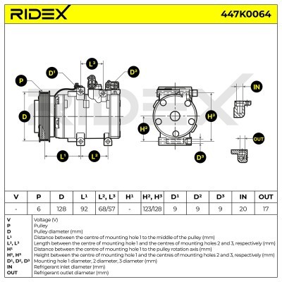 Compressor, Air Conditioning 447K0064 - photo 7