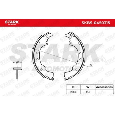 Brake Pads Set Stark SKBS-0450315 SKBS-0450315 - photo 5