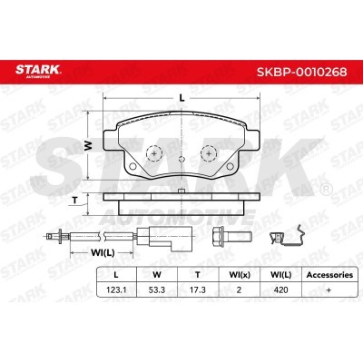 Brake Pads Set Stark SKBP-0010268 SKBP-0010268 - photo 3