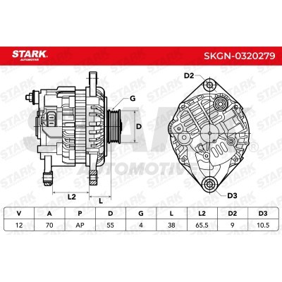 Alternator Stark SKGN-0320279 SKGN-0320279 - photo 5