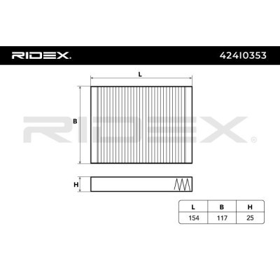 Cabin Air Filter RIDEX 424I0353 424I0353 - photo 6