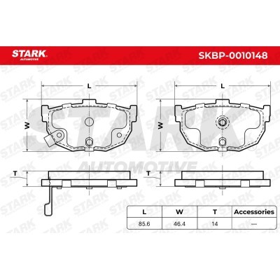 Brake Pads Set Stark SKBP-0010148 SKBP-0010148 - photo 6