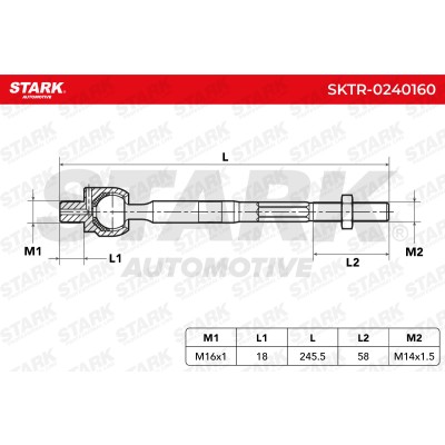 Tie Rod Assembly Stark SKTR-0240160 SKTR-0240160 - photo 6