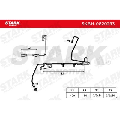 Brake Hose Stark SKBH-0820293 SKBH-0820293 - photo 6