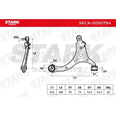 Control Arm Stark SKCA-0050794 SKCA-0050794 - photo 7