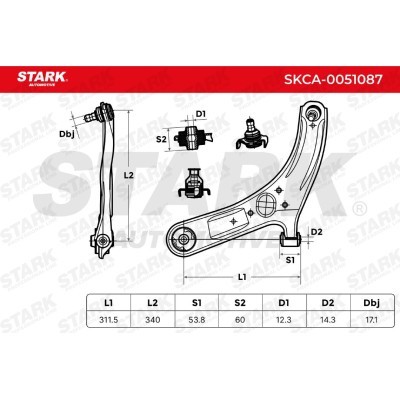 Control Arm Stark SKCA-0051087 SKCA-0051087 - photo 6