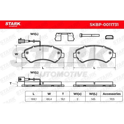 Brake Pads Set Stark SKBP-0011731 SKBP-0011731 - photo 6