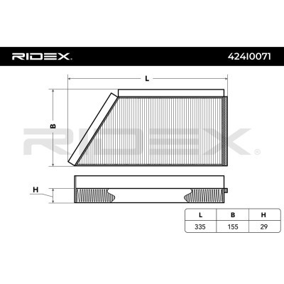 Cabin Air Filter RIDEX 424I0071 424I0071 - photo 2