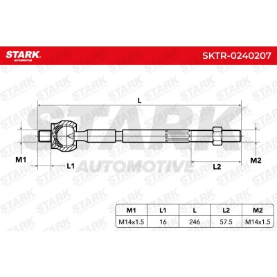 Tie Rod Assembly Stark SKTR-0240207 SKTR-0240207 - photo 6