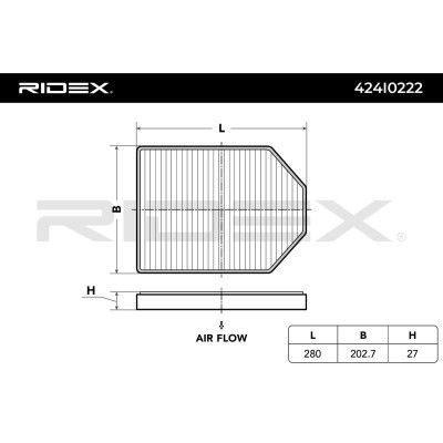Cabin Air Filter RIDEX 424I0222 424I0222 - photo 5