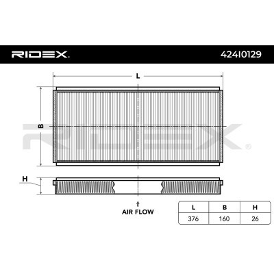 Cabin Air Filter RIDEX 424I0129 424I0129 - photo 5