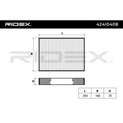 Cabin Air Filter RIDEX 424I0408 424I0408 - photo 4
