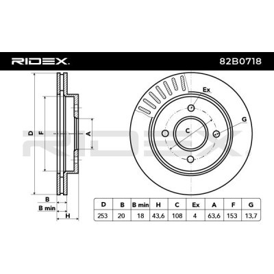 Brake Disc RIDEX 82B0718 82B0718 - photo 7