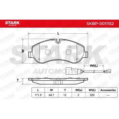 Brake Pads Set Stark SKBP-0011152 SKBP-0011152 - photo 3