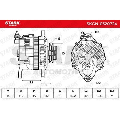 Alternator Stark SKGN-0320724 SKGN-0320724 - photo 7