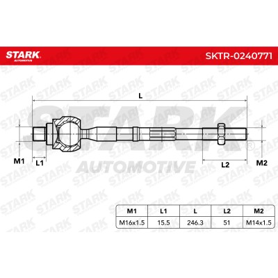 Tie Rod Assembly Stark SKTR-0240771 SKTR-0240771 - photo 5