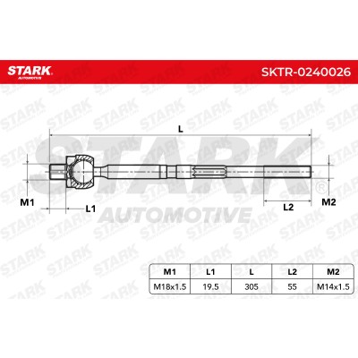 Tie Rod Assembly Stark SKTR-0240026 SKTR-0240026 - photo 6